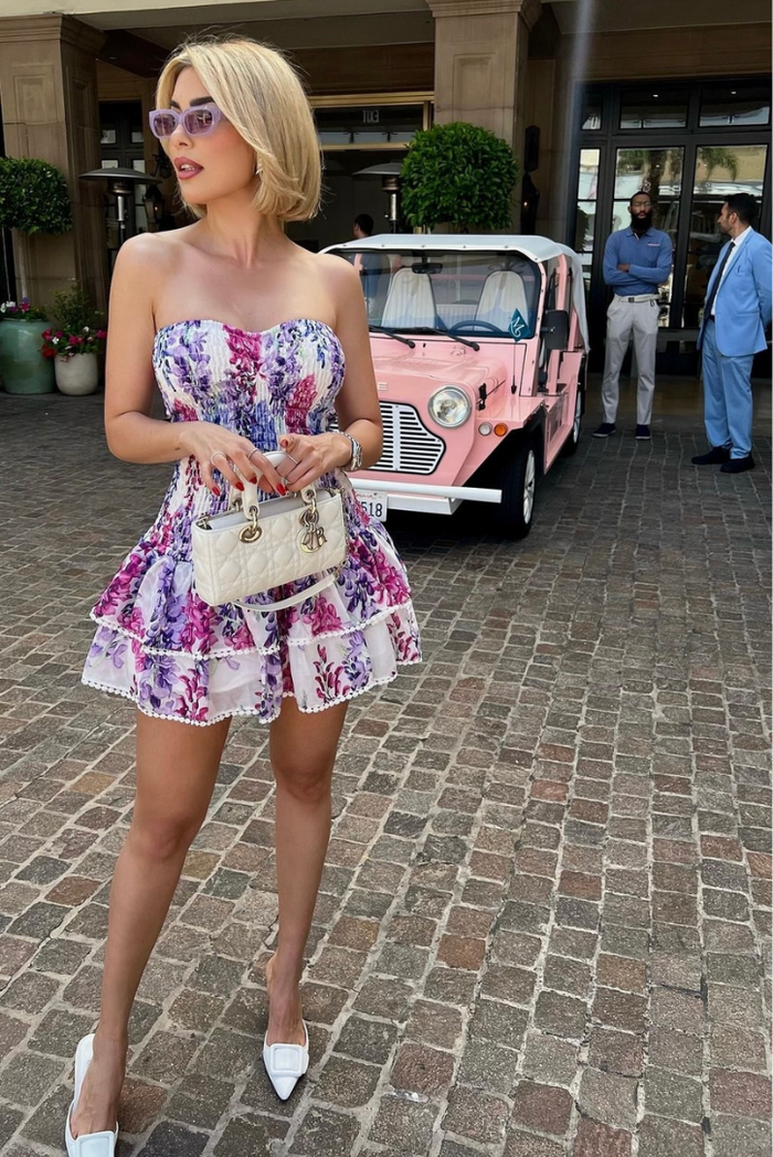 Océane Vêtements -Fleur Ruffle Mini Dress