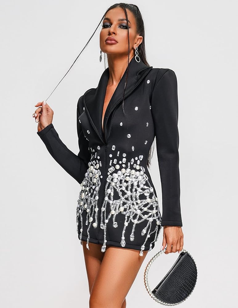 Océane Vêtements - Toulouse Diamante Blazer Dress