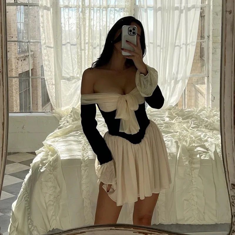 Océane Vêtements -Elegante OFF Shoulder Corset Mini Dress