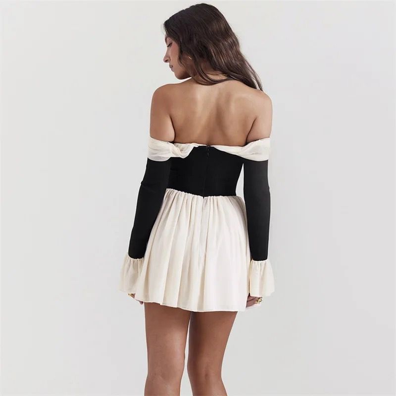 Océane Vêtements -Elegante OFF Shoulder Corset Mini Dress