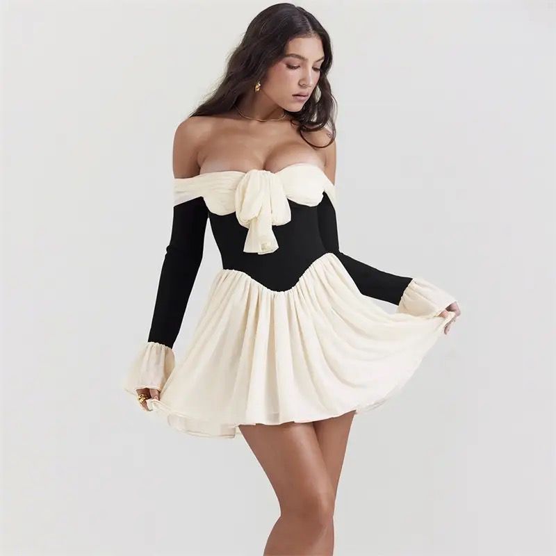 Océane Vêtements -Elegante OFF Shoulder Corset Mini Dress