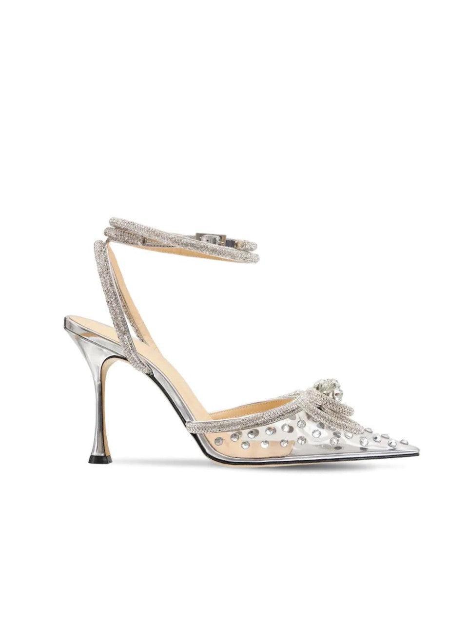 Océane Vêtements-Showstopper Double Bow Crystal Embellished Heels