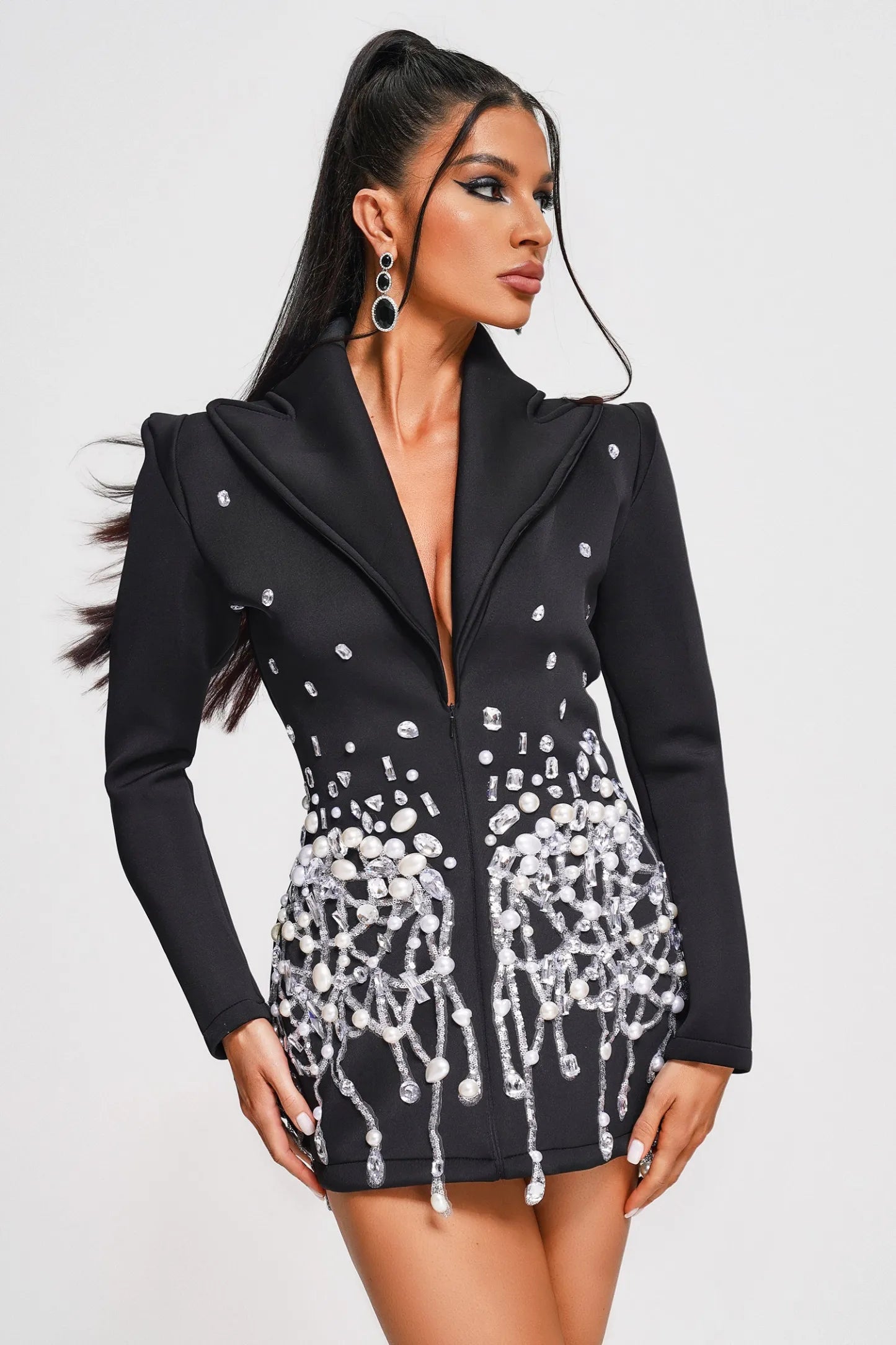 Océane Vêtements - Toulouse Diamante Blazer Dress
