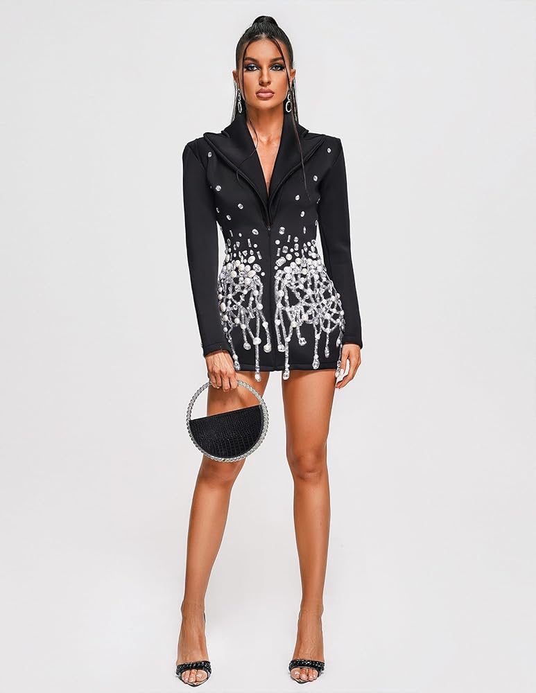 Océane Vêtements - Toulouse Diamante Blazer Dress