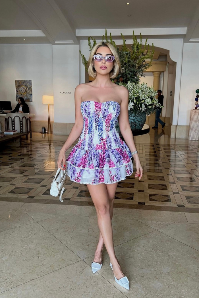 Océane Vêtements -Fleur Ruffle Mini Dress