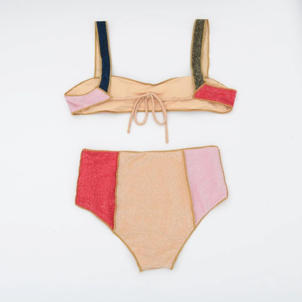 Océane Vêtements - Soleil High -Waist Patchwork Bikini