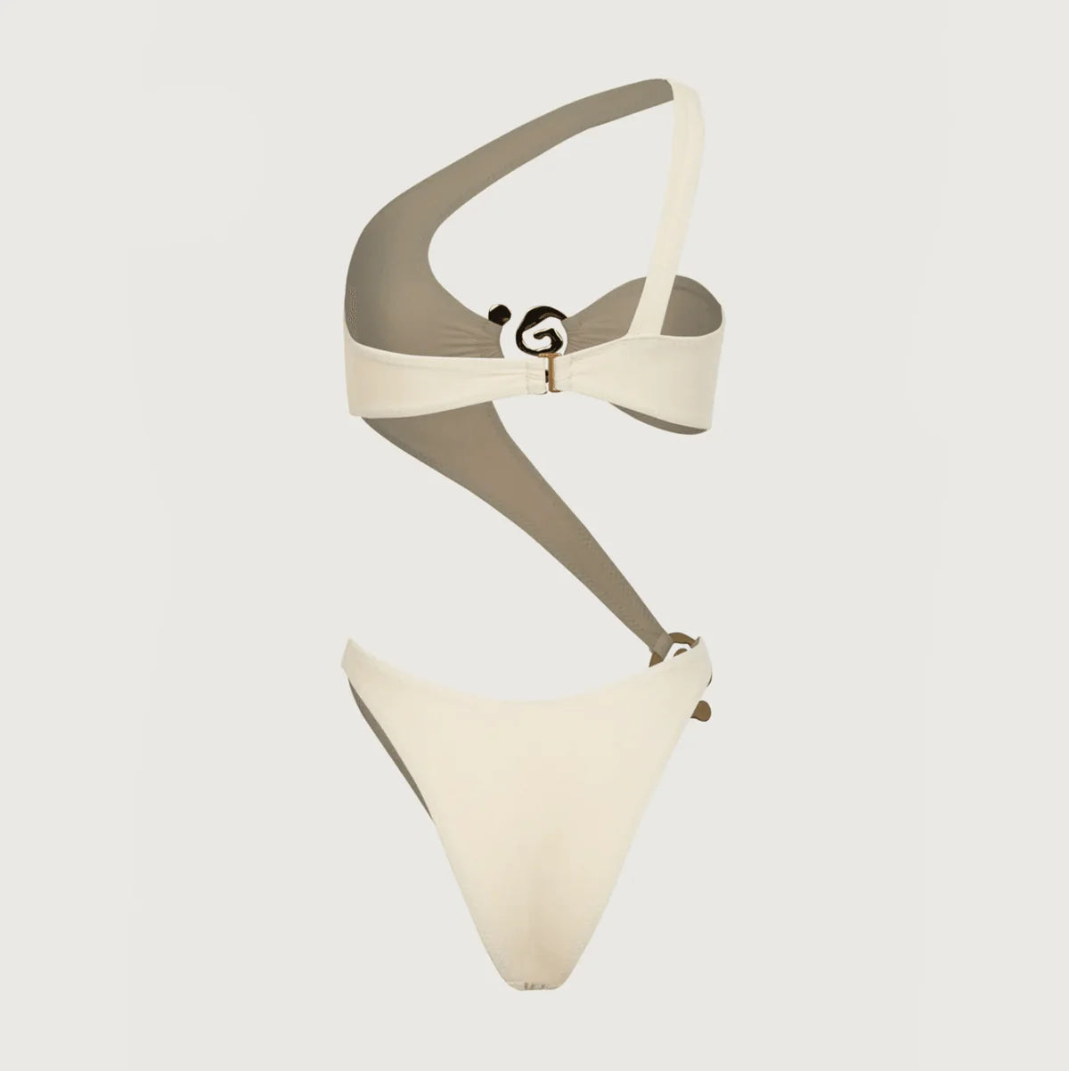 Océane Vêtements -Brise de L'océan Spiral Halter One Piece Swimsuit