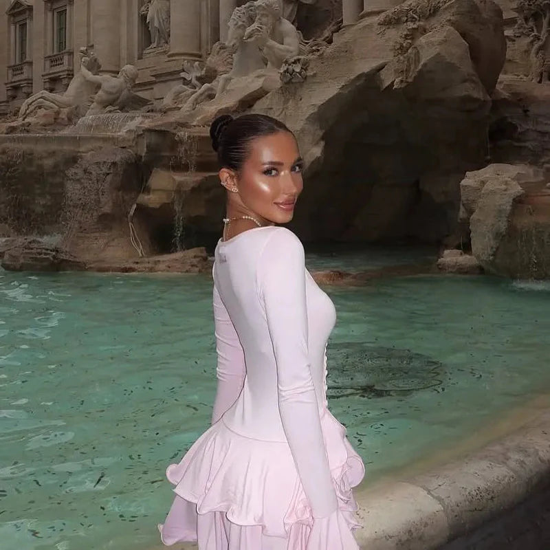 Océane Vêtements - Bad Girl Ruffled Mini Dress