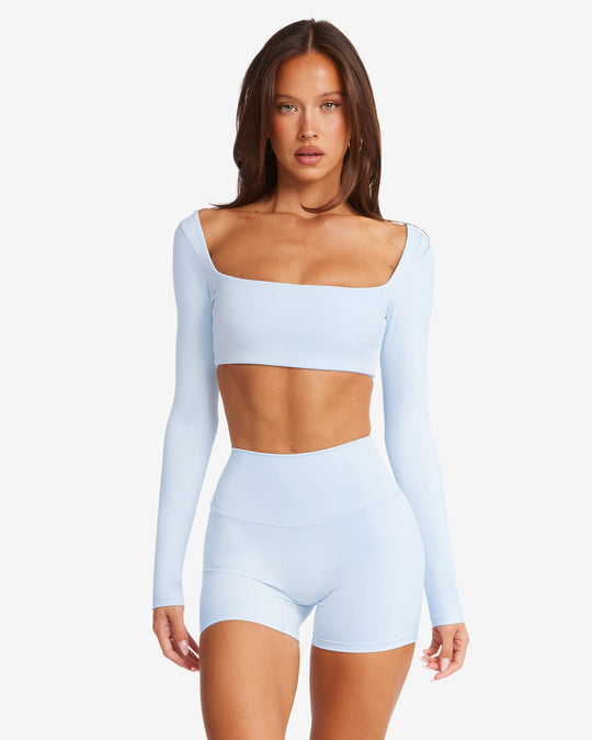 Océane Vêtements - Long Sleeve Active Wear Crop Top