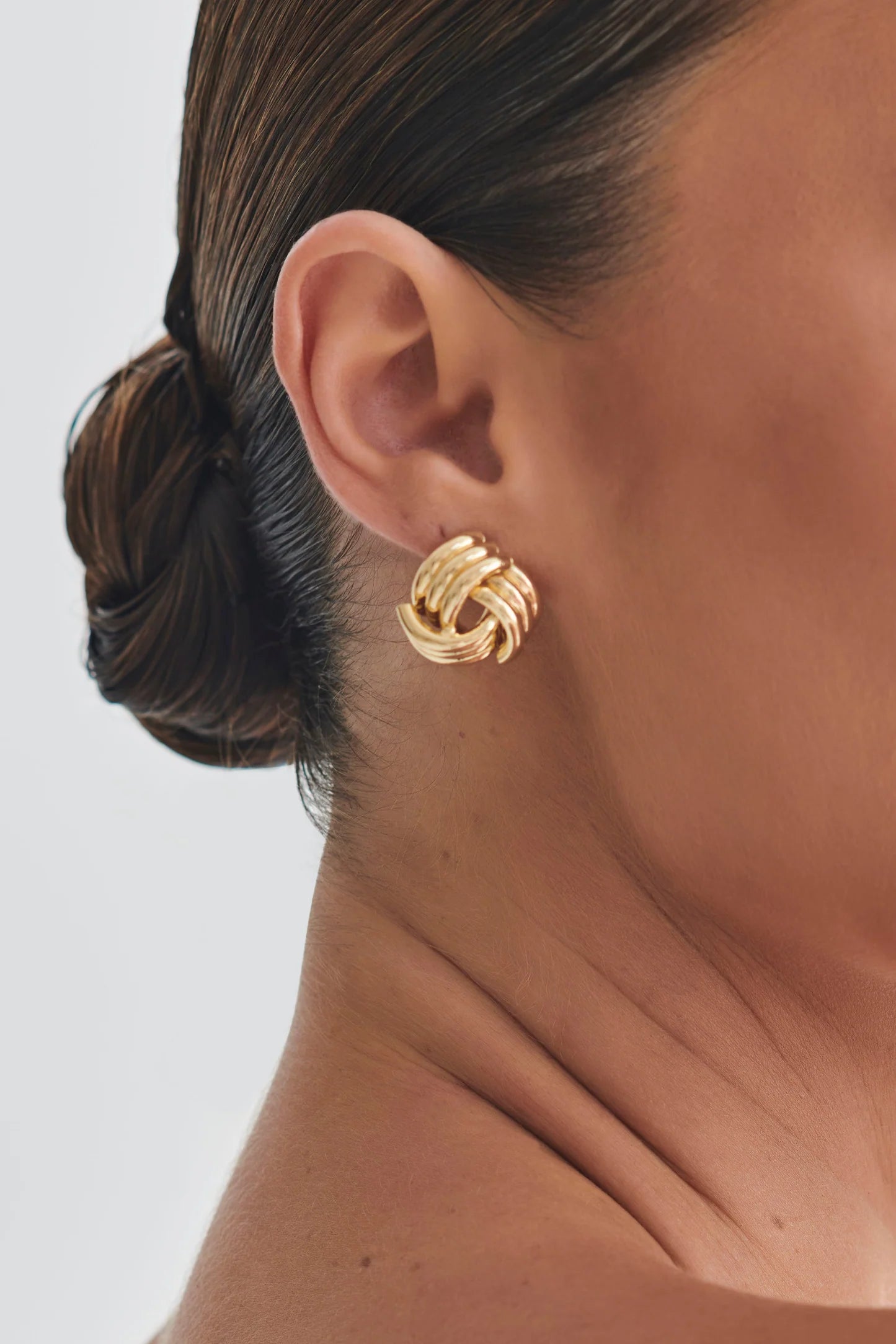 Océane Vêtements - Avril Knotted Earrings - Gold