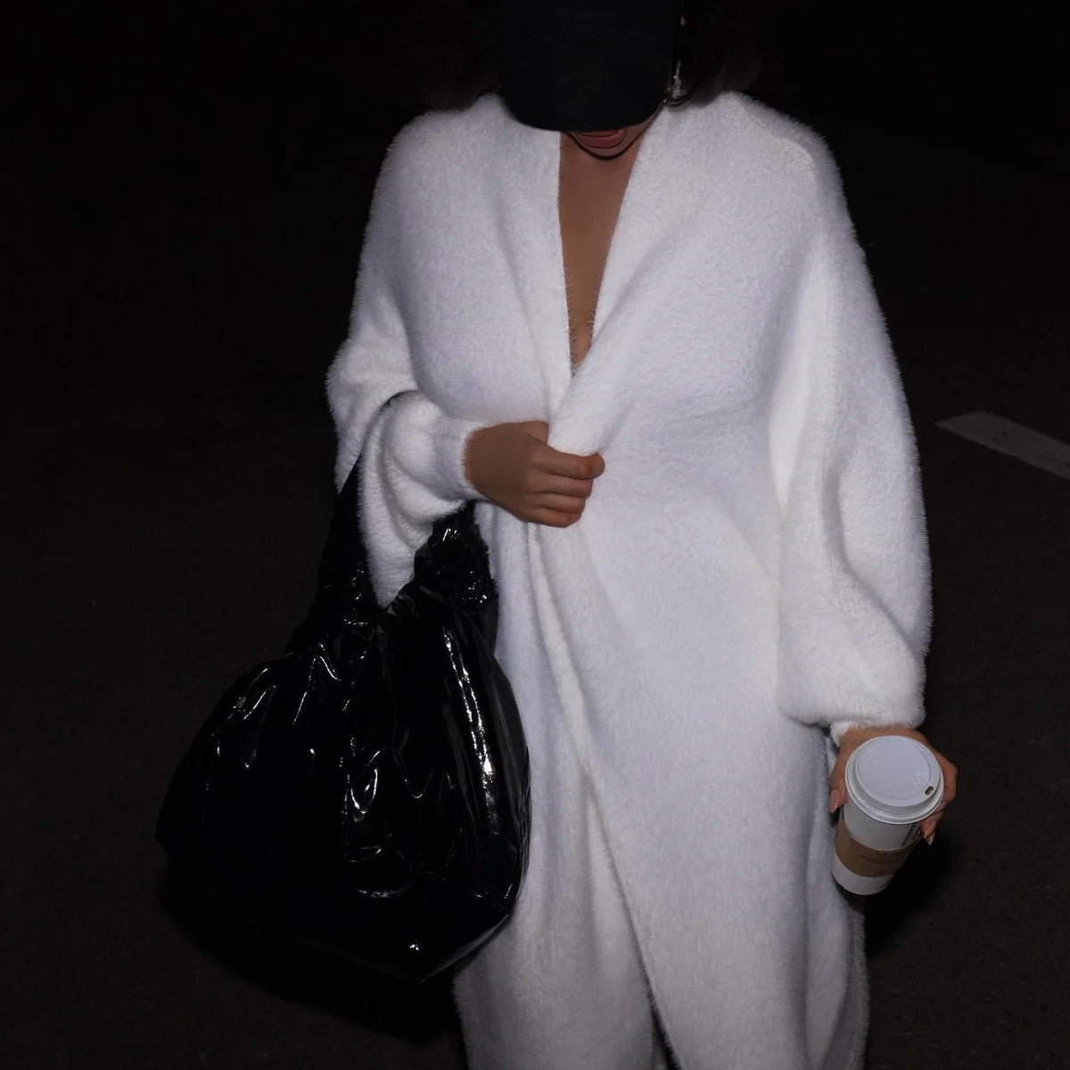 Océane Vêtements - D'automne Long Sleeve Oversized Cardigan