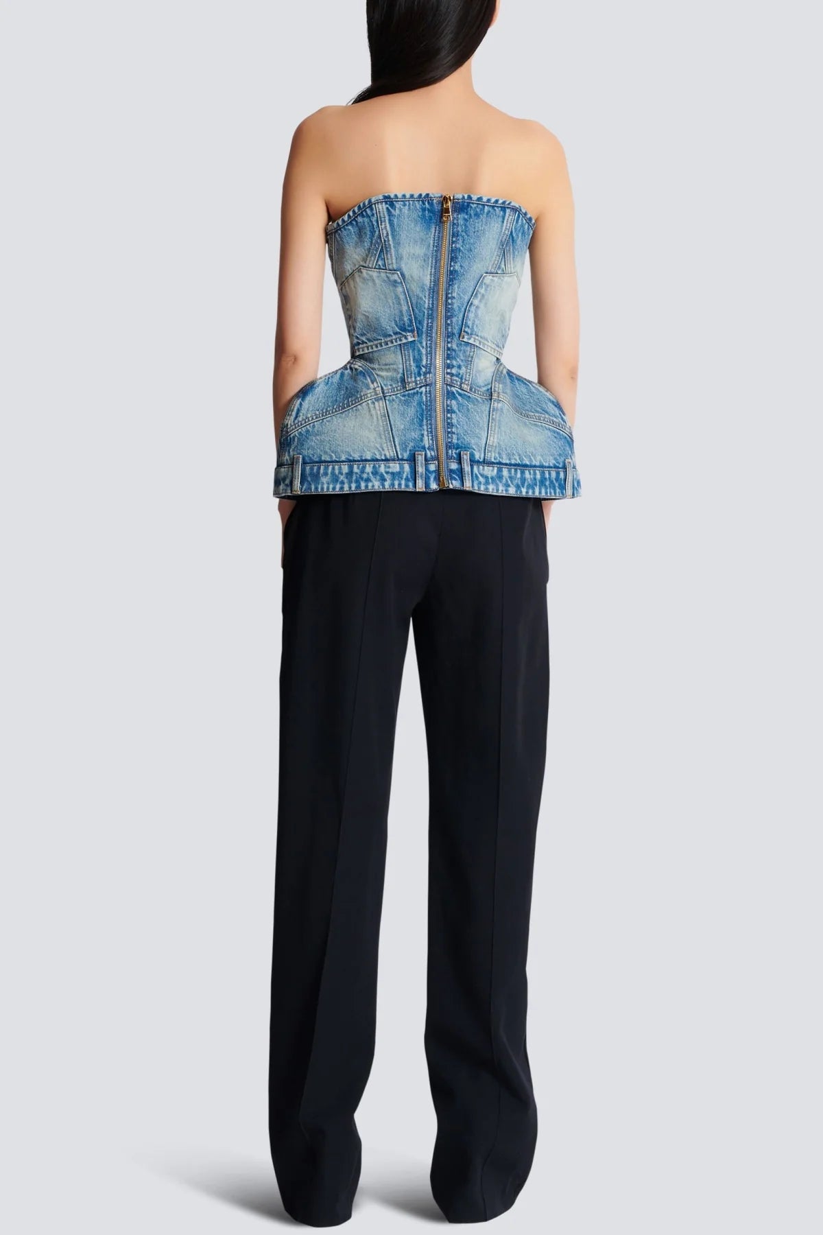 Océane Vêtements- Leo Structured Denim Bustier