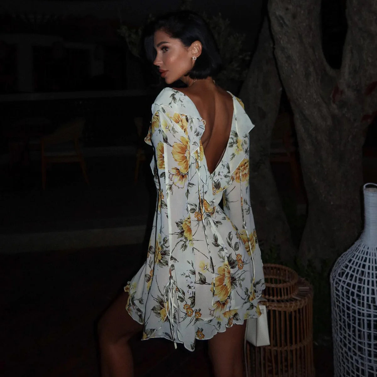 Océane Vêtements - Summer Print Lace Dress