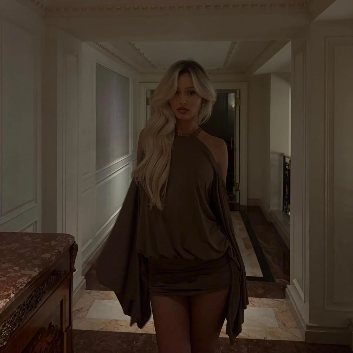 Océane Vêtements - Étoile Embellished Mini Dress