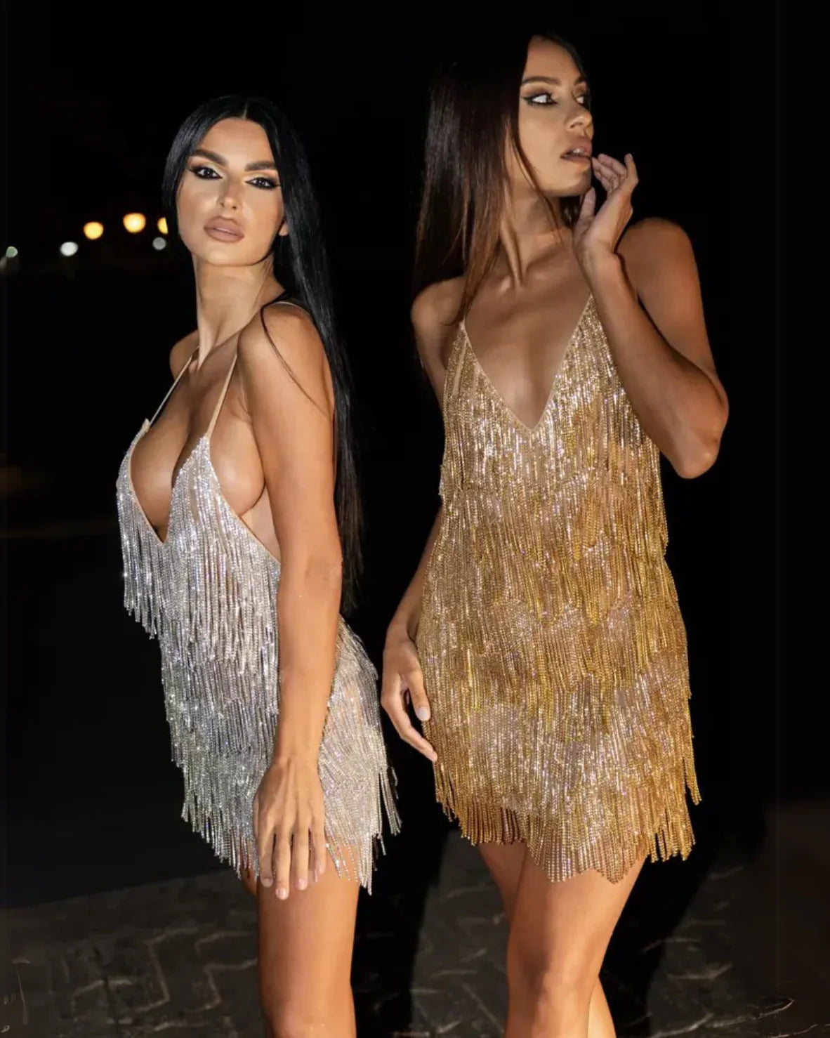 Océane Vêtements- Selena Crystal Mini Dress