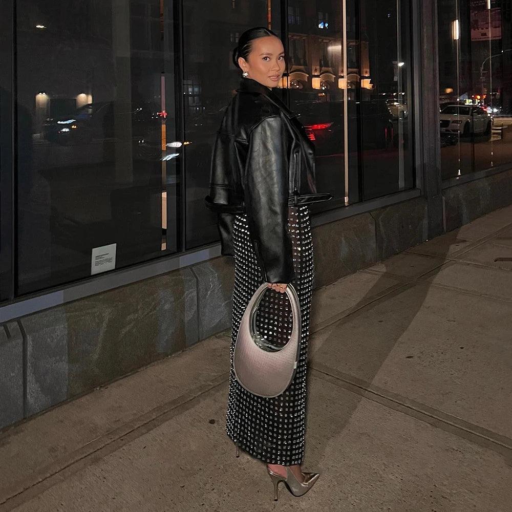 Océane Vêtements- Rhone Diamante Maxi Skirt