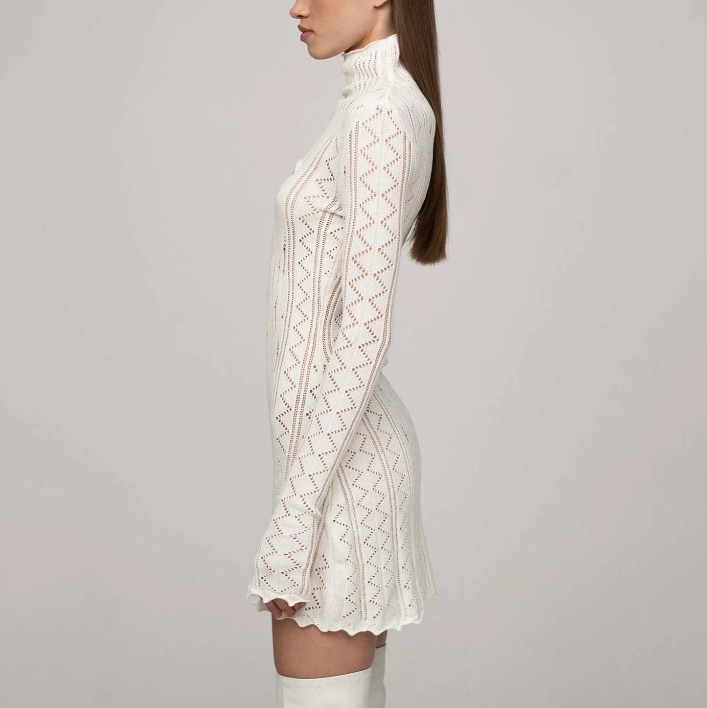 Océane Vêtements- Parisian Knitted Cut-Out Dress