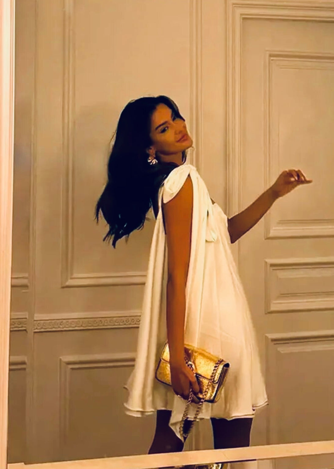 Océane Vêtements - Alluring Backless A Line Hollow Out Dress