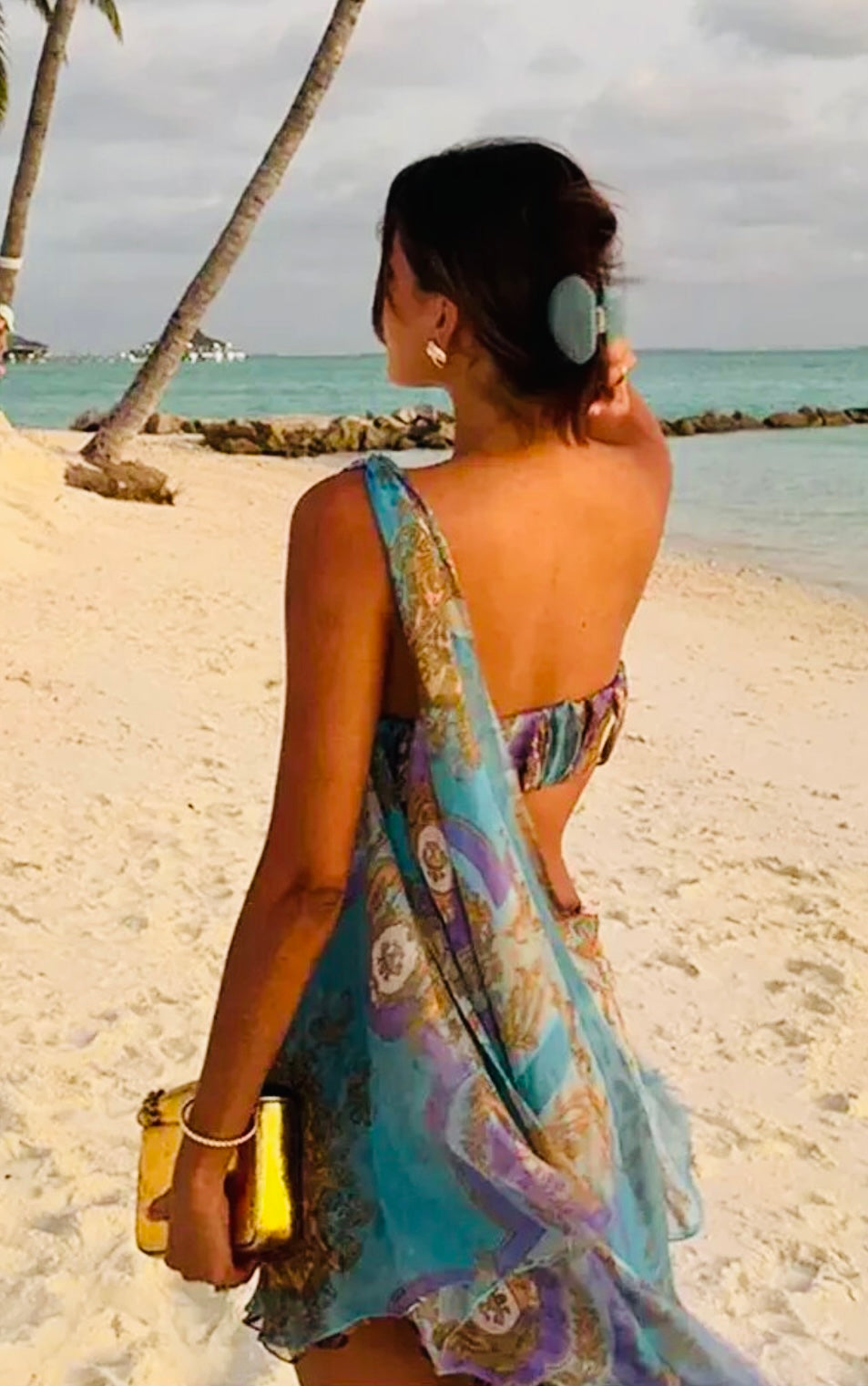 Océane Vêtements - Alluring Backless A Line Hollow Out Dress