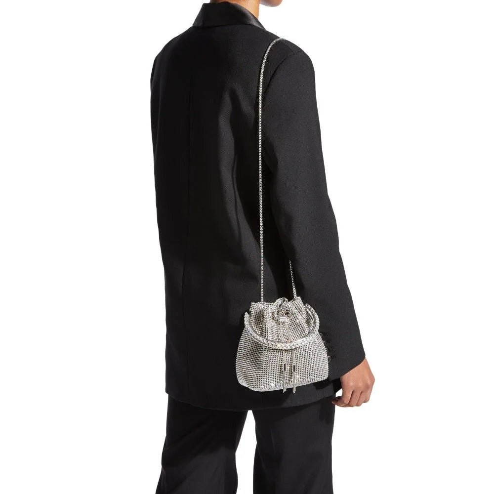 Océane Vêtements - Splendor Crystal Handle Tassel Diamond/Gold Bag