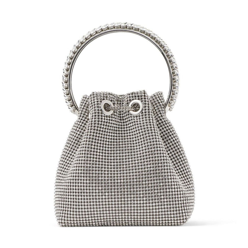 Océane Vêtements - Splendor Crystal Handle Tassel Diamond/Gold Bag