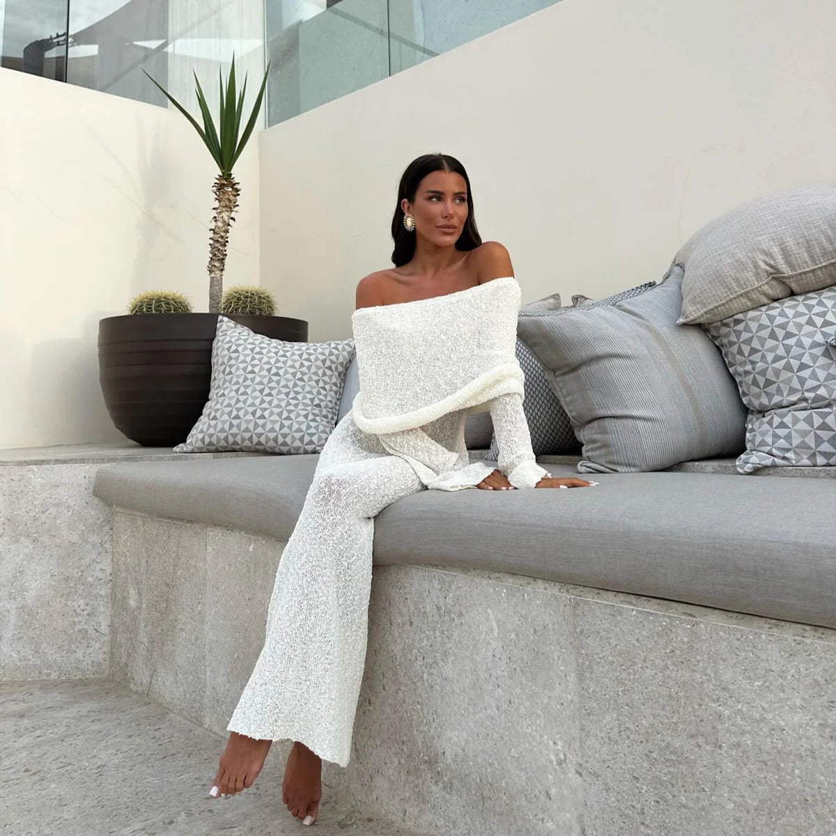 Océane Vêtements - Love Story Off The Shoulder Maxi Dress