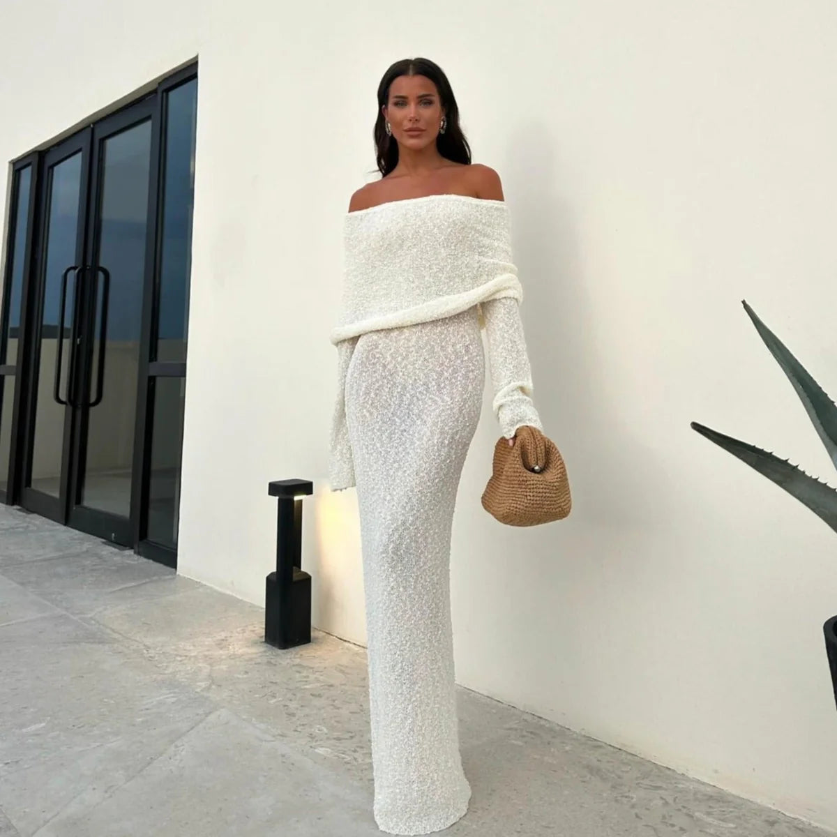 Océane Vêtements - Love Story Off The Shoulder Maxi Dress