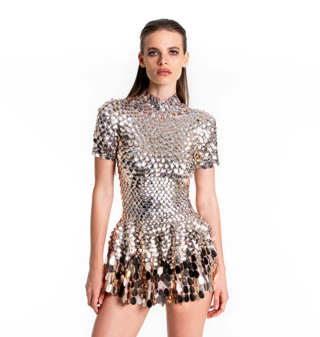 mini suit dress Océane Vêtements- Ciel De Minuit Sequin Body Suit Mini Dress (Multiple – Oceane Vetements™️