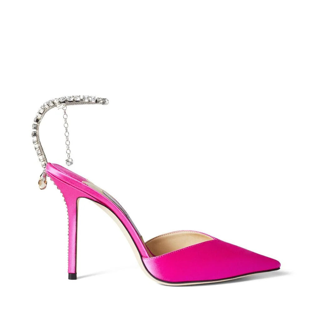 Océane Vêtements - Magnifique Crystal Satin Stiletto Pump