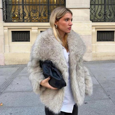 Océane Vêtements -Mia Faux Fur Coat