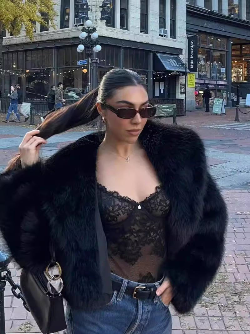 Océane Vêtements -Mia Faux Fur Coat