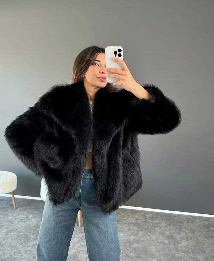 Océane Vêtements -Mia Faux Fur Coat