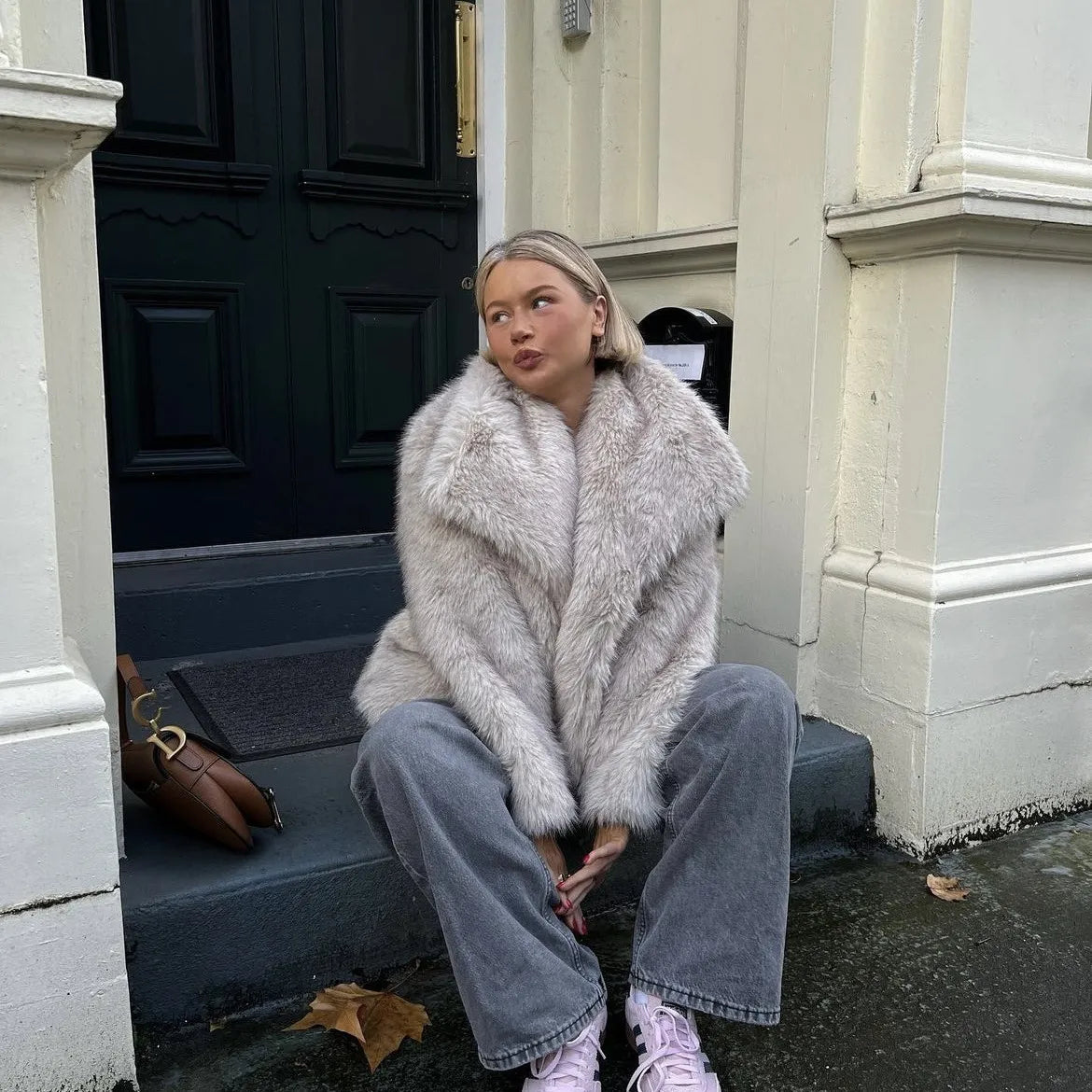 Océane Vêtements -Mia Faux Fur Coat
