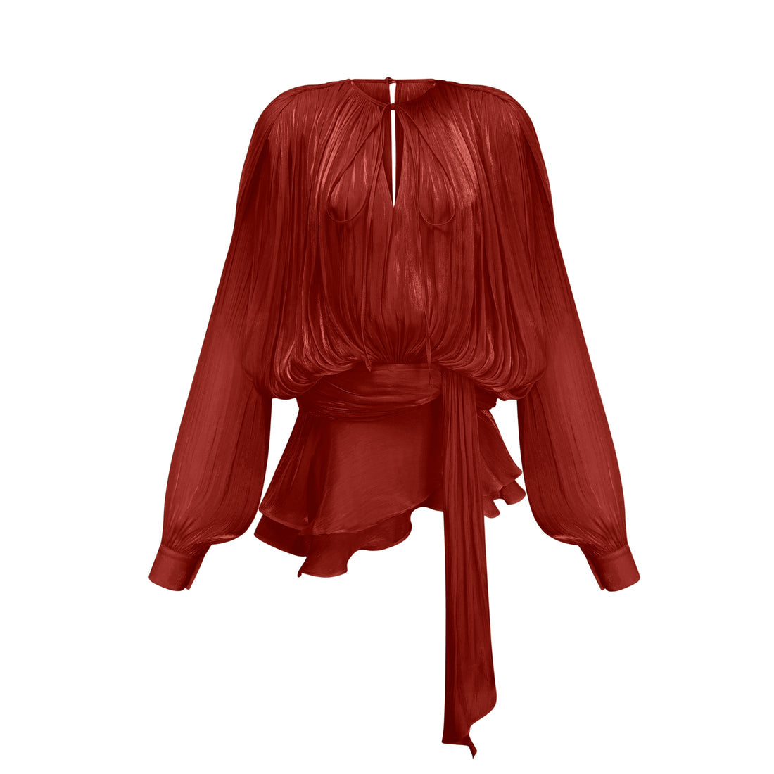Océane Vêtements - Valentina Pleated Ruffled Mini Dress
