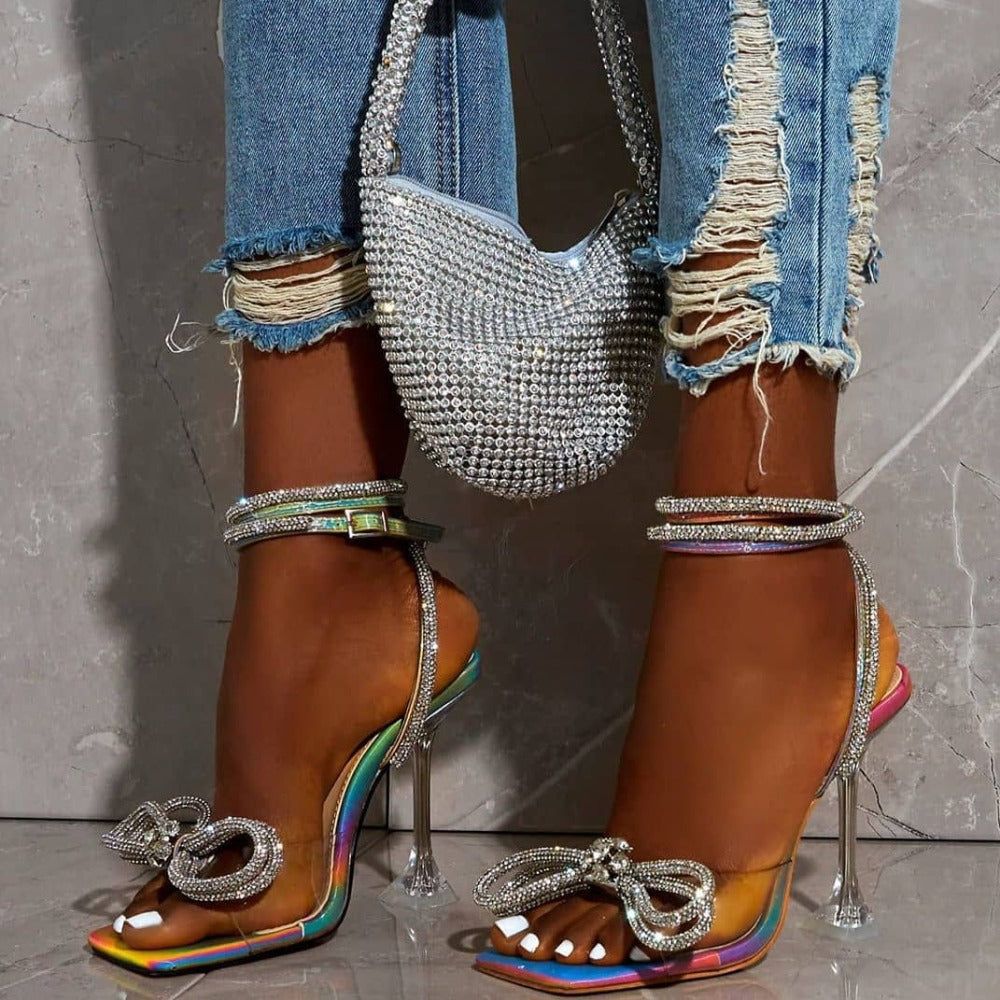 Océane Vêtements - Diamond Bow Wrap Around Ankle