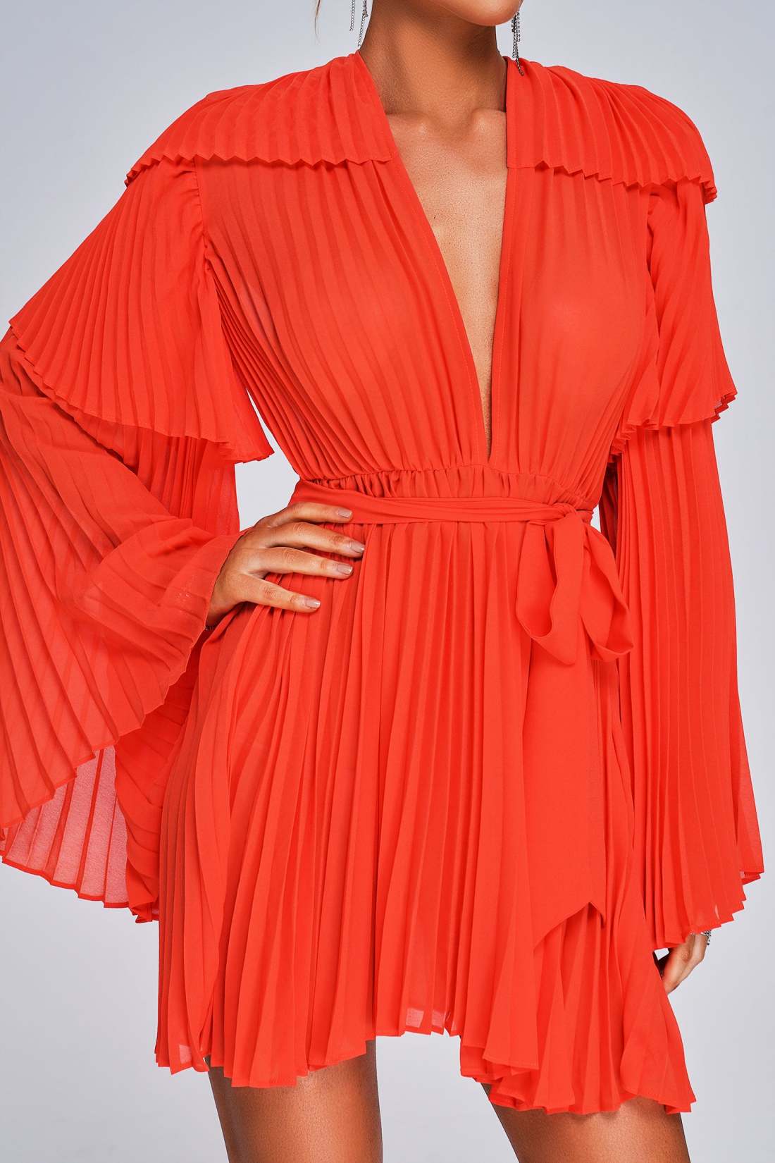 Océane Vêtements - Le Baiser De Kara Pleated Mini Dress