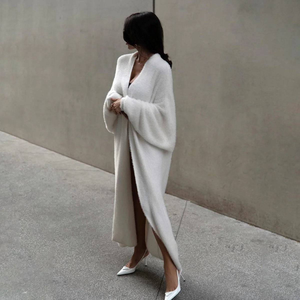 Océane Vêtements - D'automne Long Sleeve Oversized Cardigan