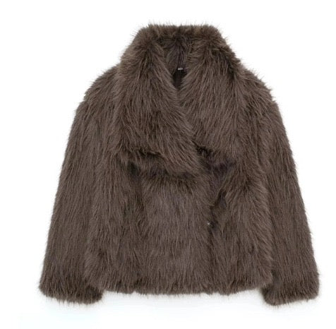 Océane Vêtements -Mia Faux Fur Coat