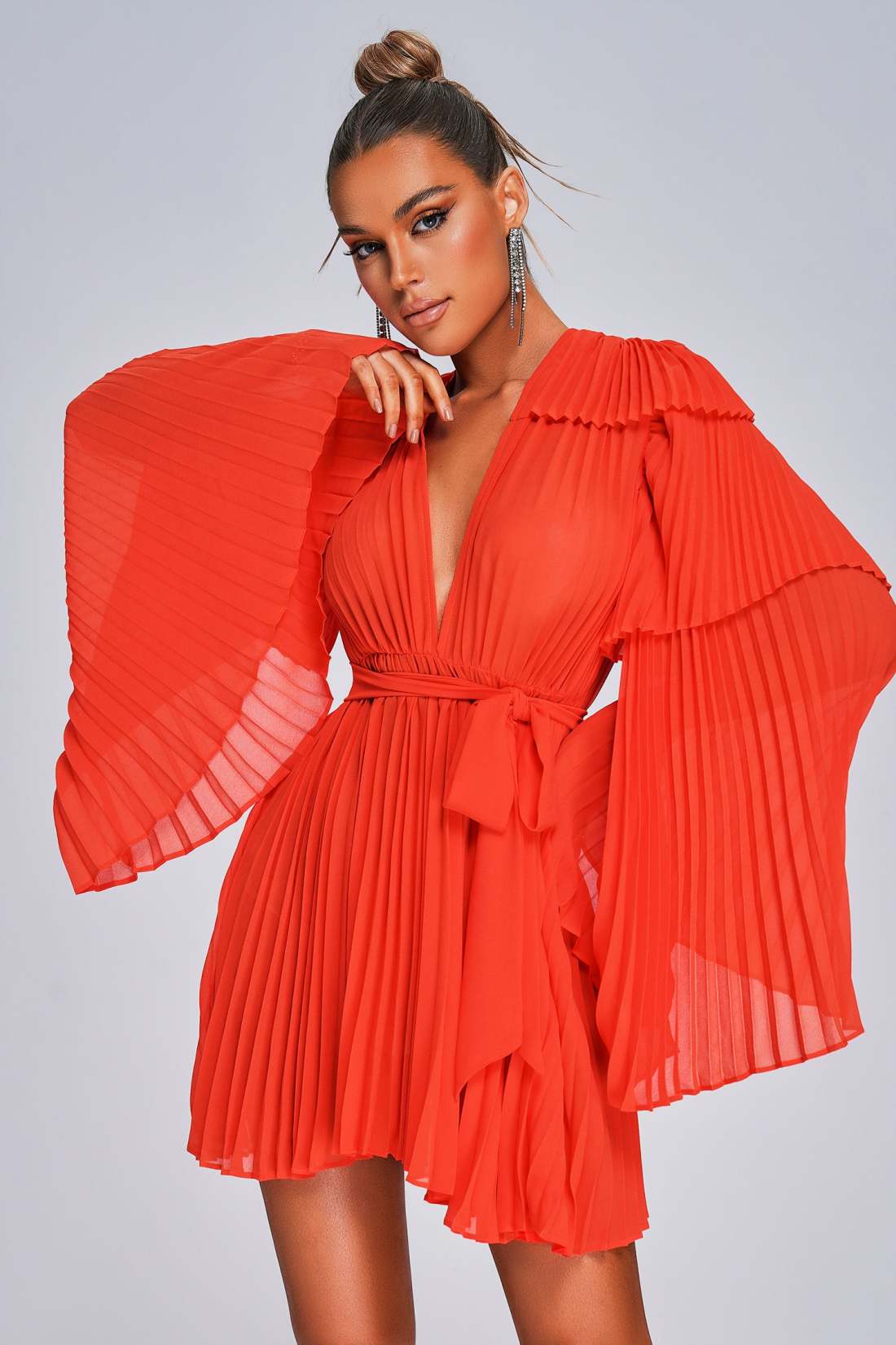 Océane Vêtements - Le Baiser De Kara Pleated Mini Dress