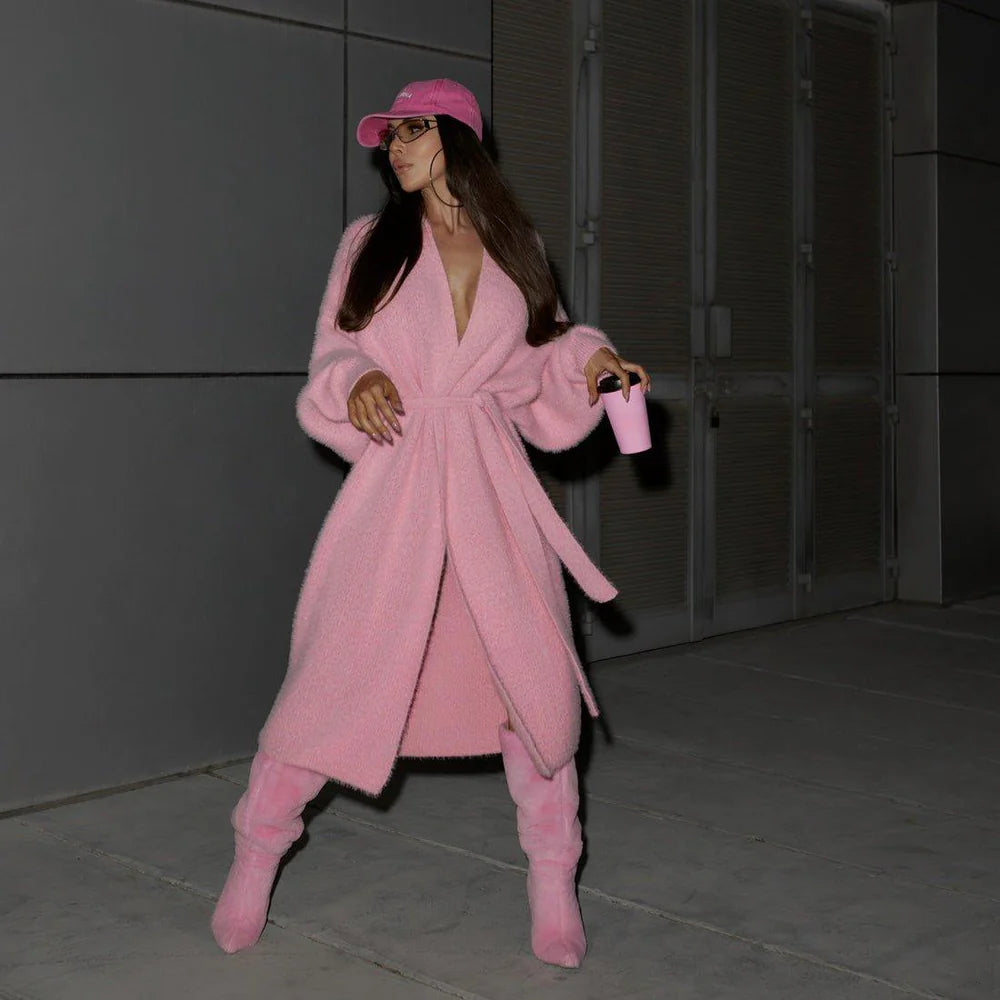 Océane Vêtements - D'automne Long Sleeve Oversized Cardigan
