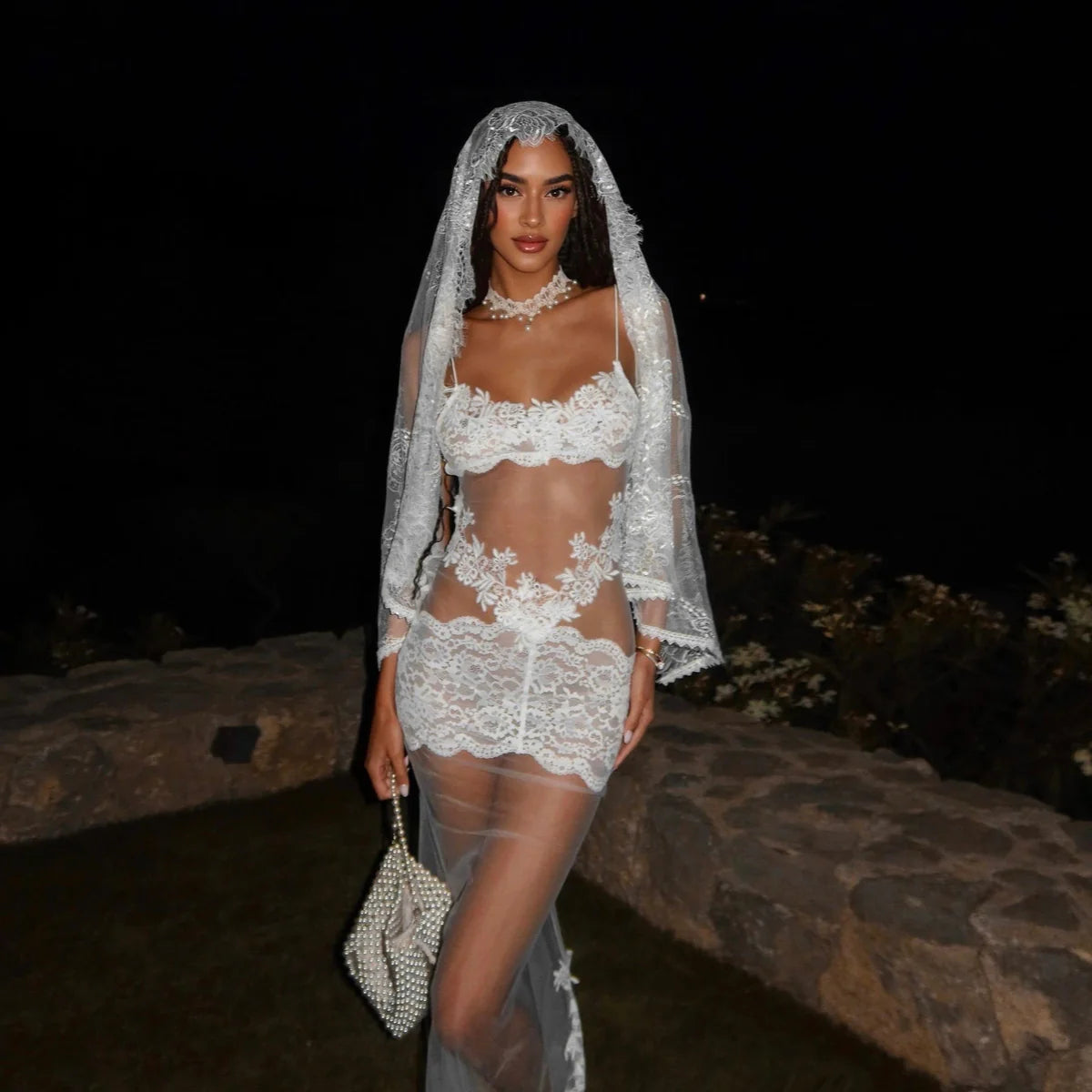 Océane Vétements- Flirter Avec l'amour Sheer Maxi Dress