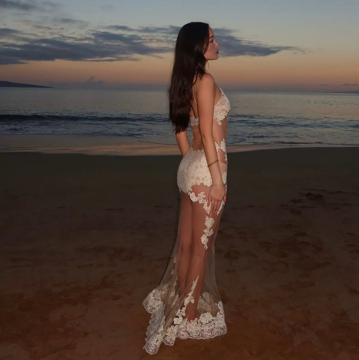 Océane Vétements- Flirter Avec l'amour Sheer Maxi Dress