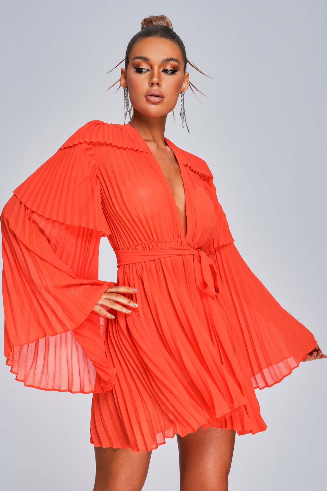 Océane Vêtements - Le Baiser De Kara Pleated Mini Dress