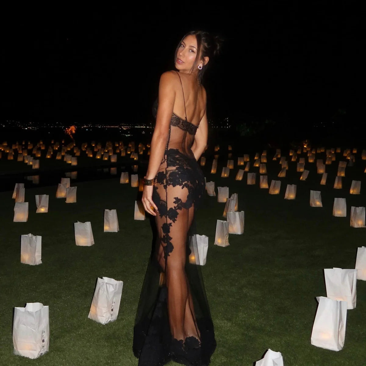 Océane Vétements- Flirter Avec l'amour Sheer Maxi Dress