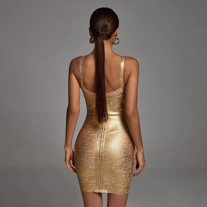 metallic gold cocktail dress Sherri Hill Metallic Lace Cocktail Dress 56818 Gold / 0