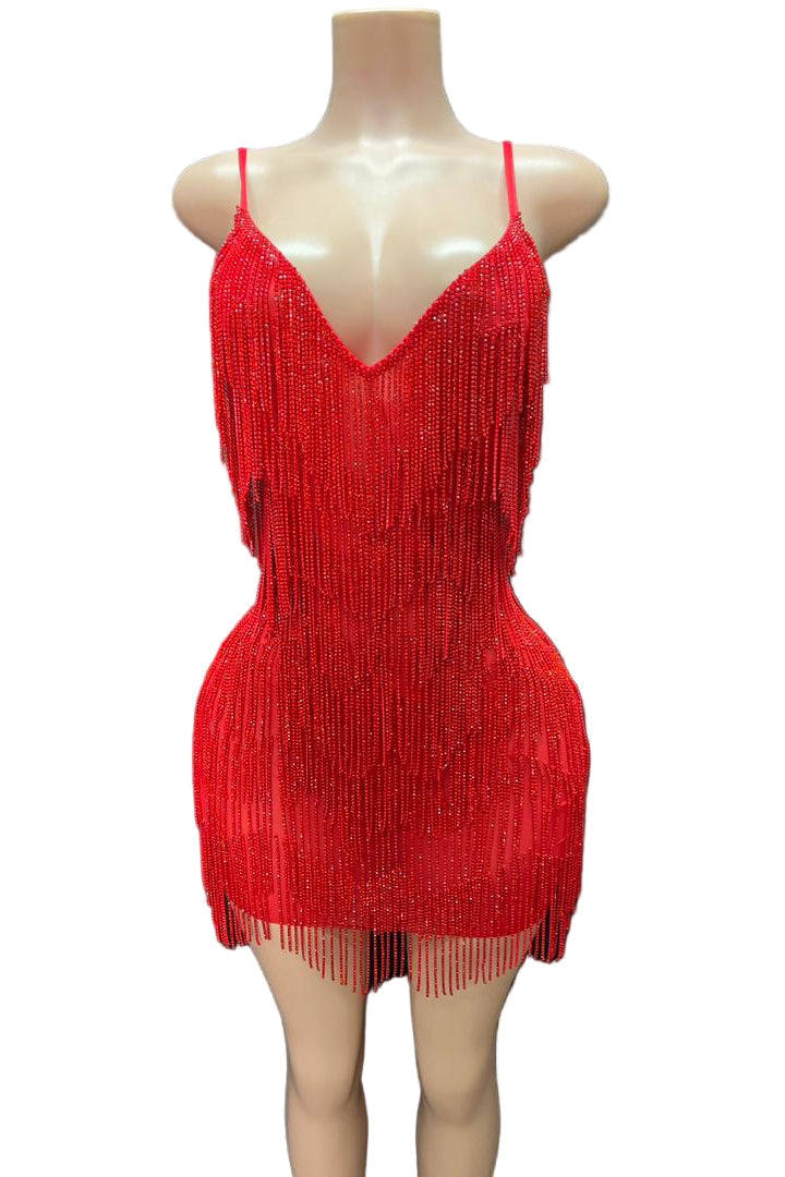 Selena Crystal Mini Dress | Sparkly Party Wear | Oceane Vetements