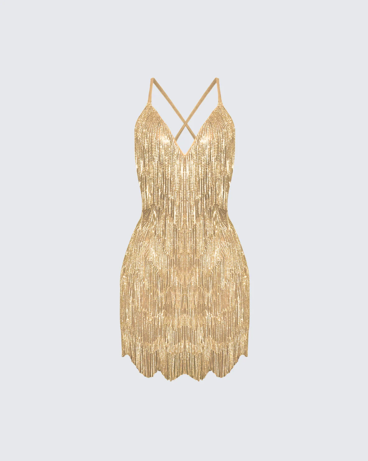 selena sequin fringe mini dress Selena Sequin Fringe Mini Dress - Gold | Fashion Nova