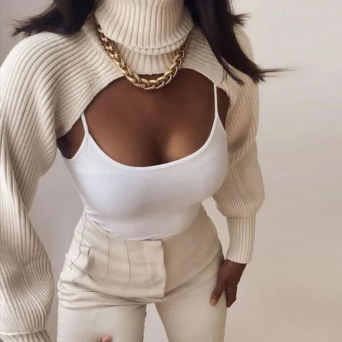 Océane Vêtements-Amanda Knitted Crop Top Sweater