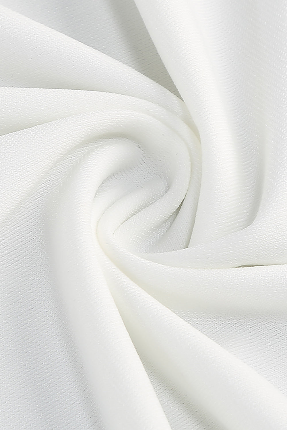Océane Vêtements- White and Black Sculpting Jersey Draped Maxi Dress