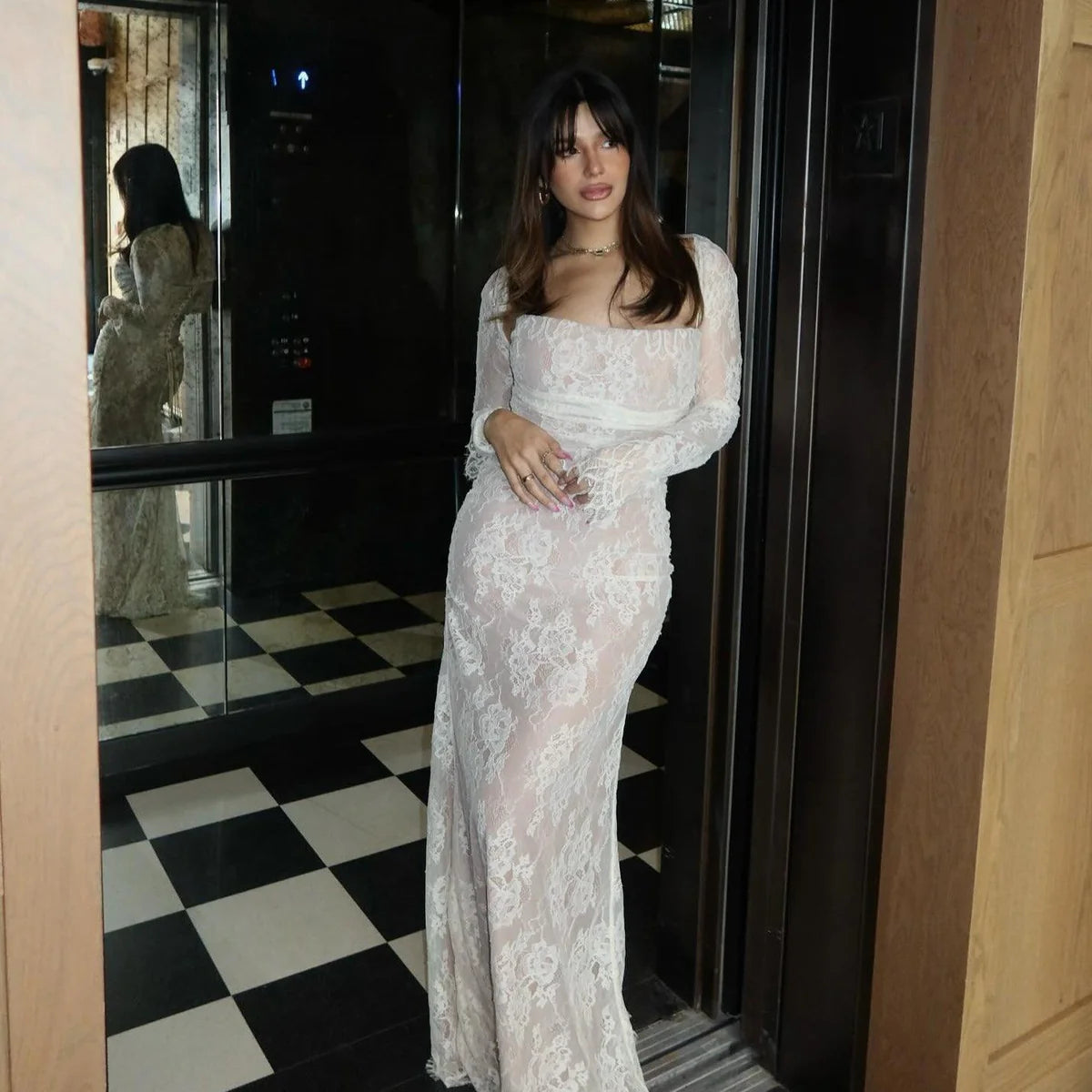 Océane Vêtements- Venetian Vintage Lace Maxi Dress